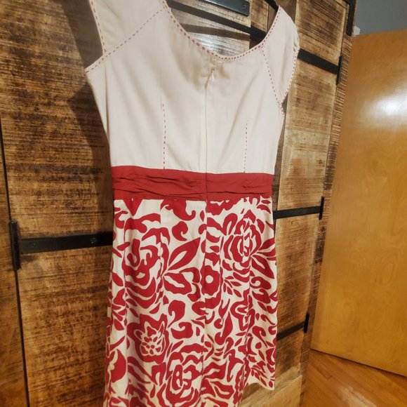 Beautiful Baraschi two-tone flower summer dress size 6 - Picture 3 of 3